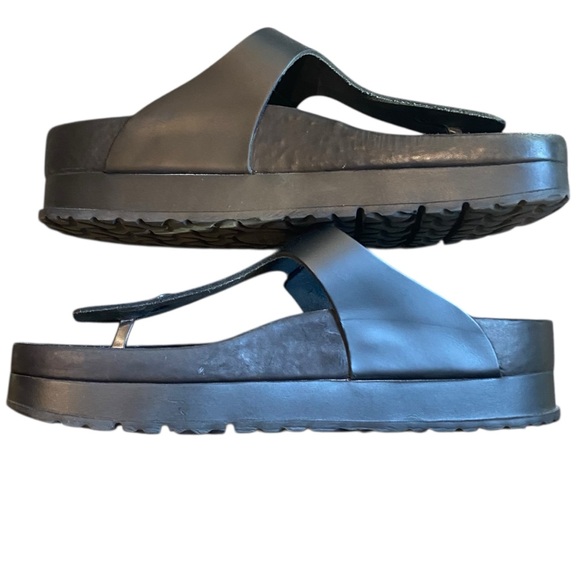 Papillio X Birkenstock Gizeh Flex Leather Molded Platform Footbed Buckle Sandals - Picture 5 of 6